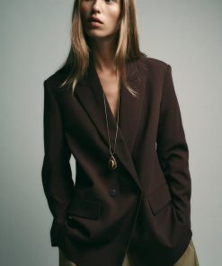 VESTE OVERSIZE À BOUTONNAGE CROISÉ