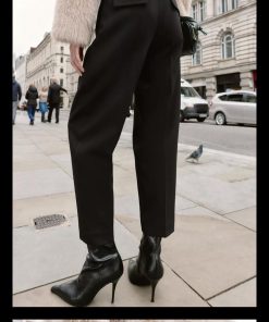 PANTALON CEINTURE PIED-DE-POULE